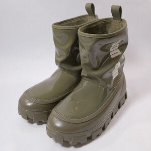 Brand new UGG Classic Brellah Mini green rain boots sz 10